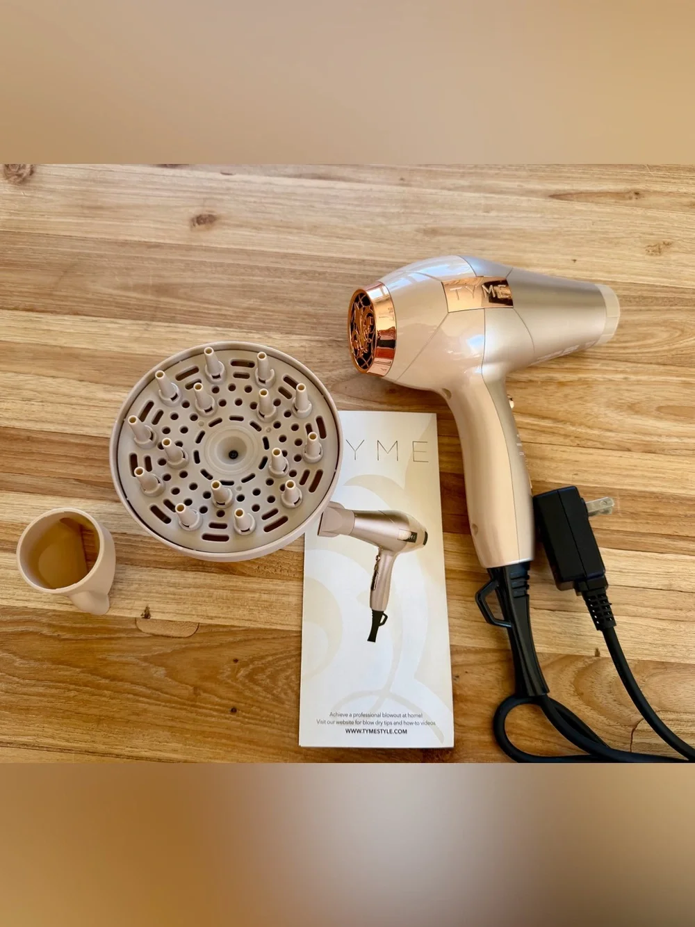 BlowTYME hairdryer Rose Gold powerful lightweight like new